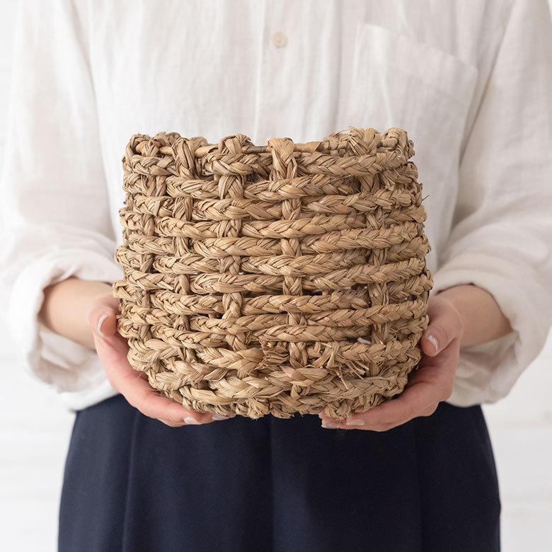 シーグラス 編まれた プランターカバー Sサイズ vn51000 |  | 03