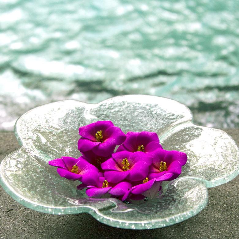 メール便対応 造花ハイビスカス 4色展開 zouka-1132 : アジア工房