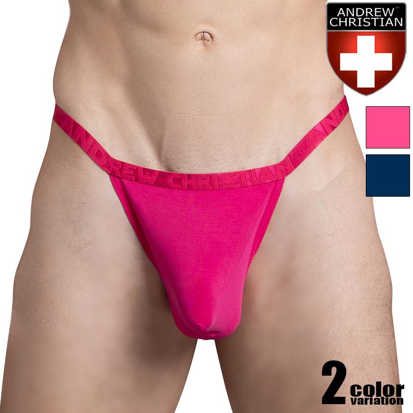 メンズTバック AndrewChristian Lust Modal Thong w/ ALMOST NAKED T