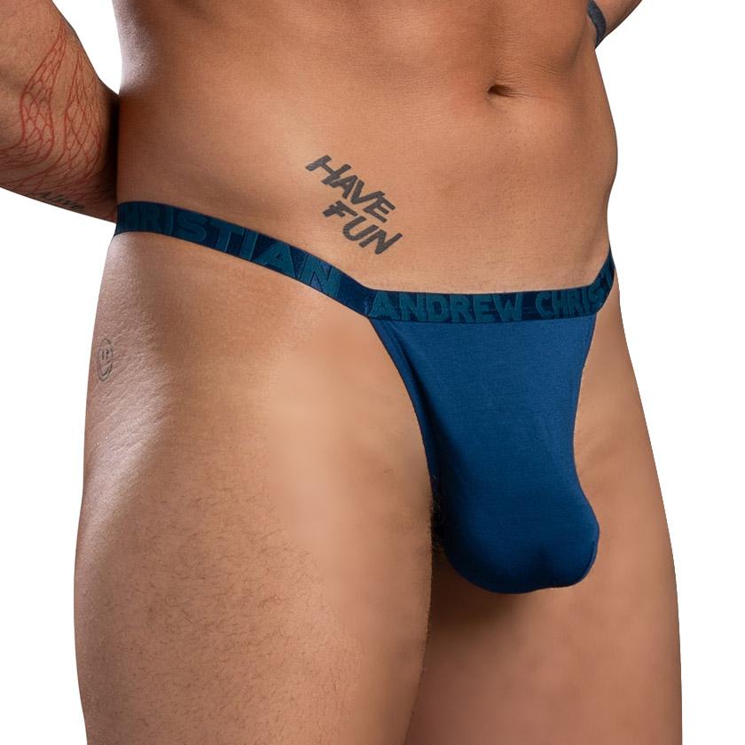 メンズTバック AndrewChristian Lust Modal Thong w/ ALMOST NAKED T