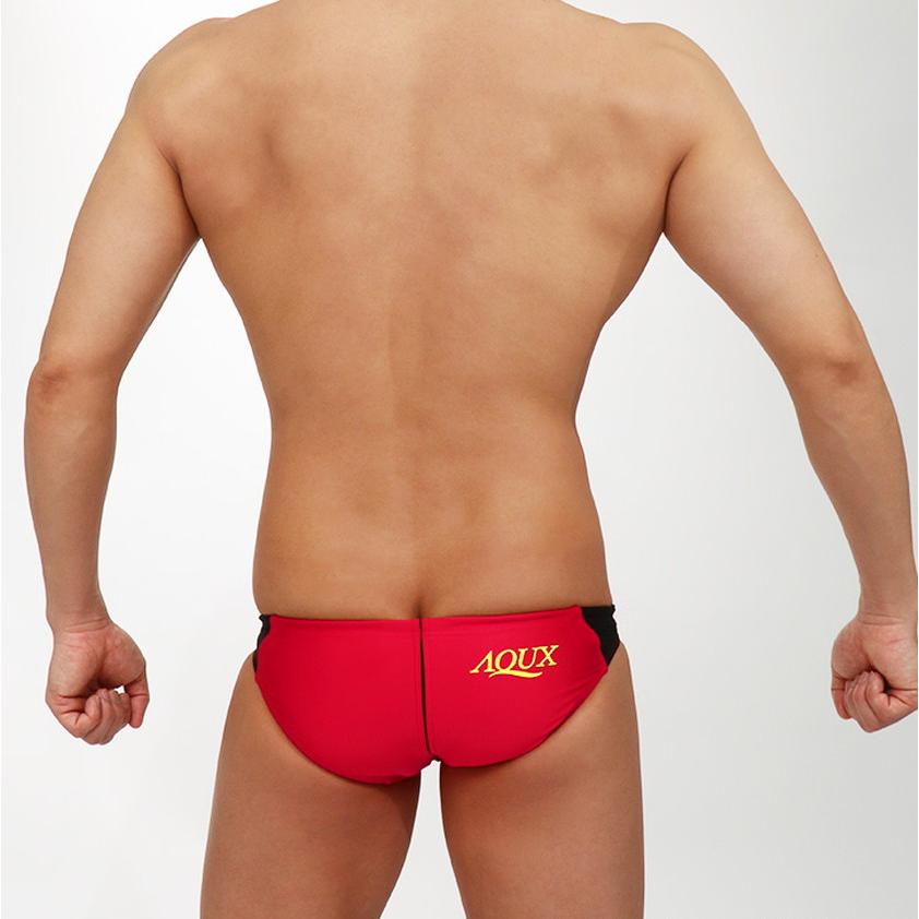AQUX/アックス Power Net Swim "Red" ビキニブリーフ型 メンズ水着 海水パンツ 海パン 男性水着 ビーチウェア｜asian-closet｜04