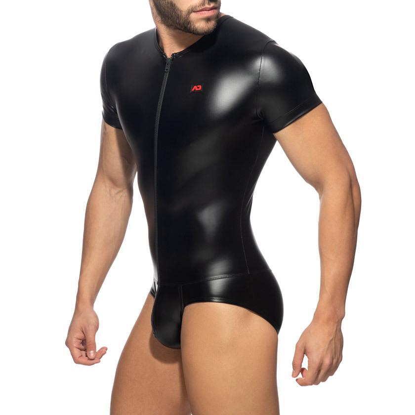ADDICTED アディクティッド FRONT ZIP RUB BODY ラバーボディスーツ ジッパー フルバック 男性下着 ホワイトデー_1