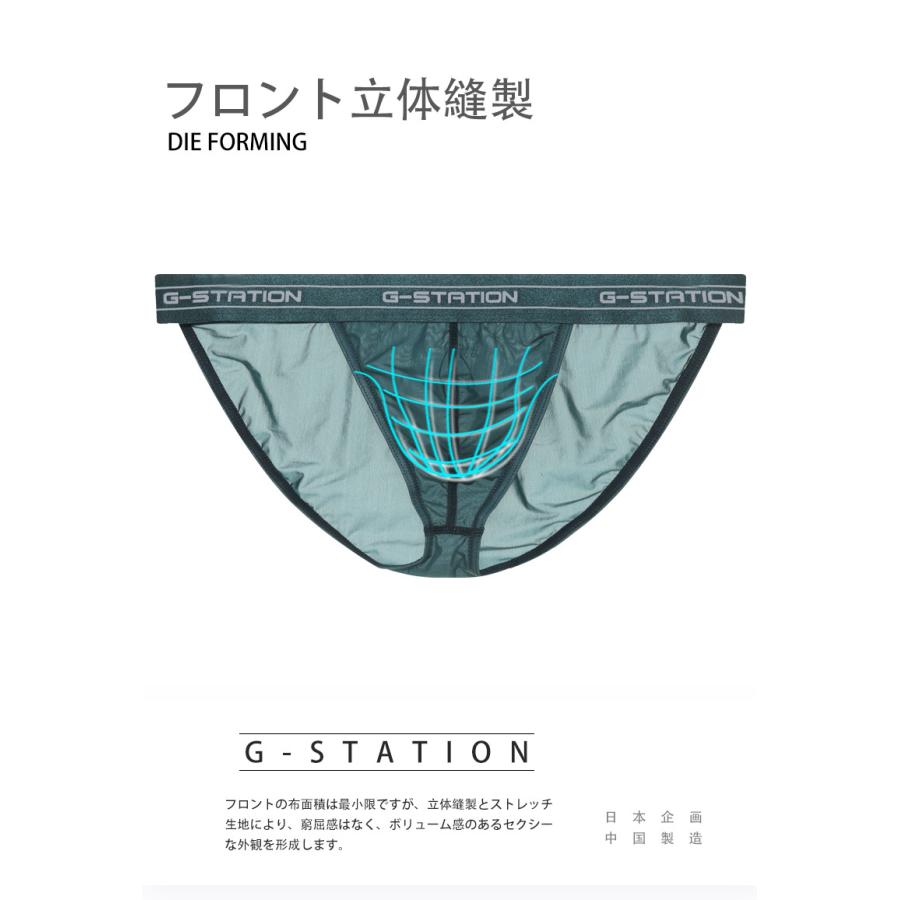 ビキニ ブリーフ G-Station/ジーステーション ミニマムフロント PERFECT SEE-THROUGH シースルー ホワイトデー｜asian-closet｜12