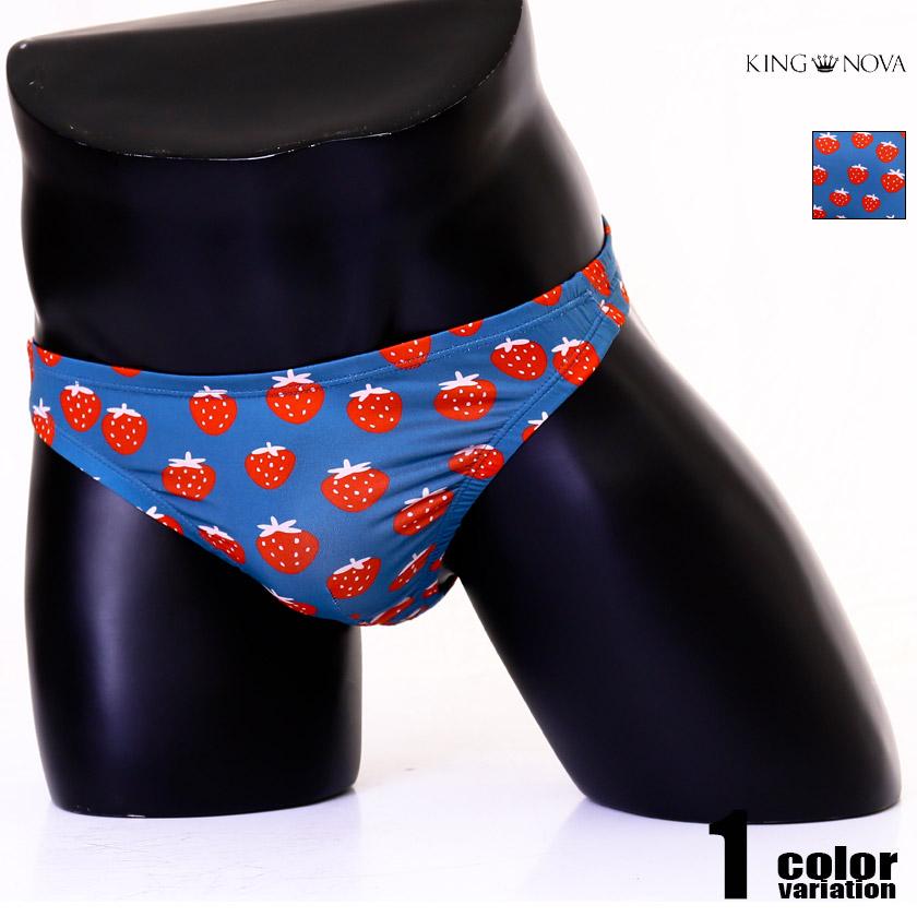 メンズTバック KING NOVA/キングノバ いちご 果物 イラスト レトロ