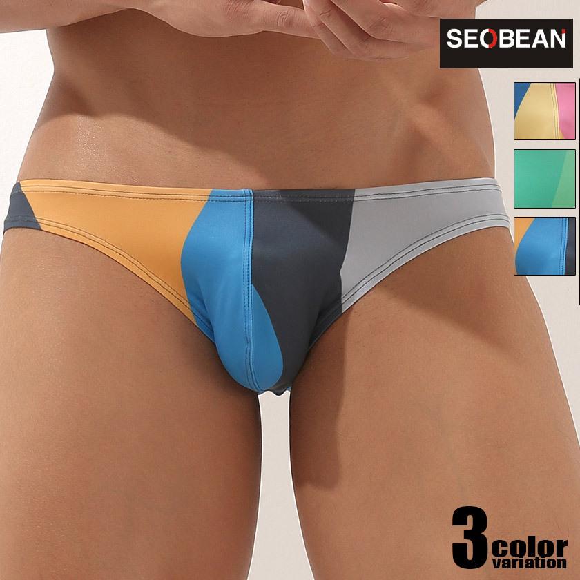 メンズ ビキニブリーフseobean セビン ビキニブリーフ プリント カラフル ポップ 男性下着 メンズ パンツ セクシー 速乾 Se Asiancloset 通販 Yahoo ショッピング