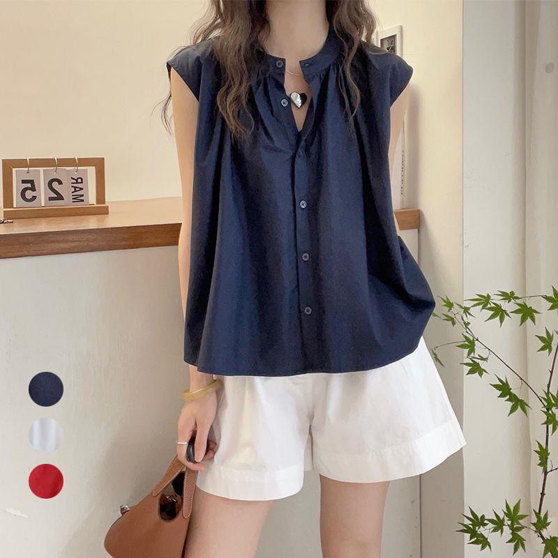 【plantation】フレンチスリーブ シャツ ブラウス 春夏 春服 夏服 フレンチスリーブシャツ レディース 夏服 フレアシャツ aラインシャツ