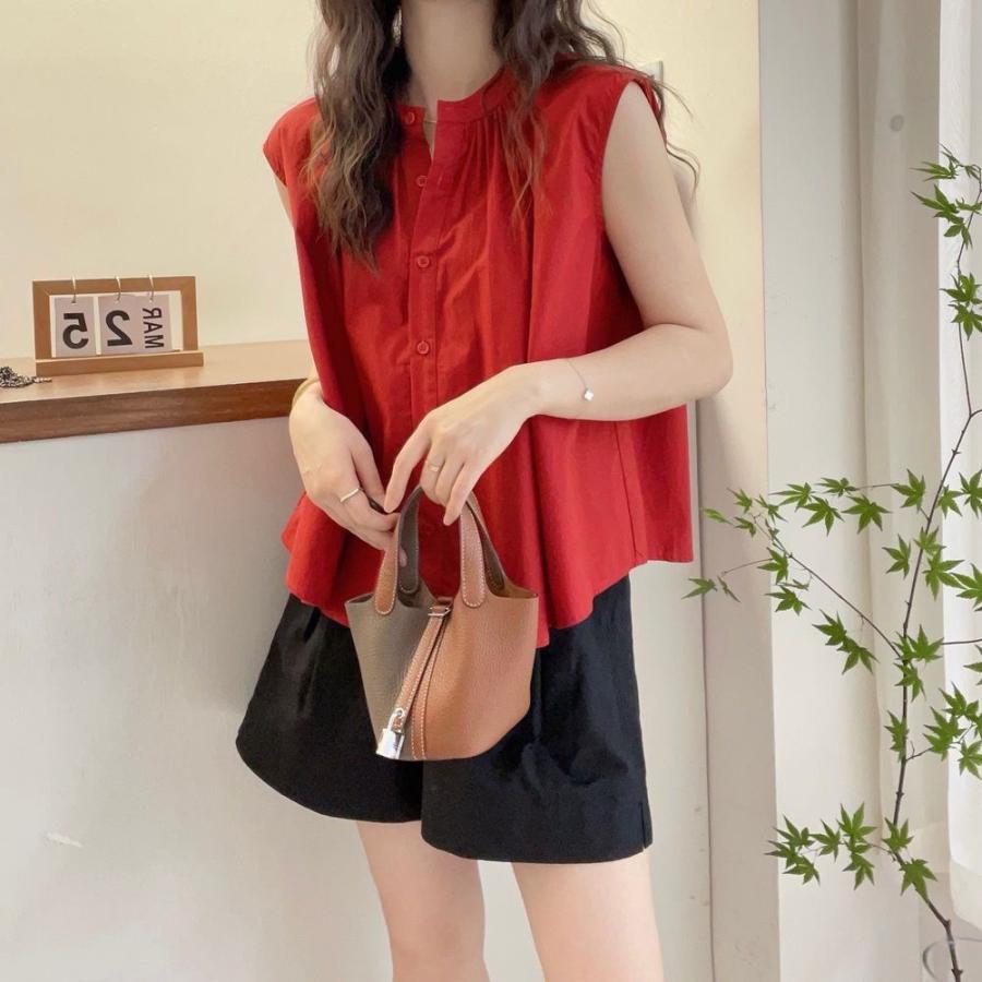 【plantation】フレンチスリーブ シャツ ブラウス 春夏 春服 夏服 スクエアオーバーシャツブラウス【フレンチスリーブ】【超接触冷感