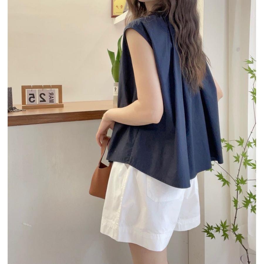 フレンチスリーブシャツ レディース 夏服 フレアシャツ aラインシャツ