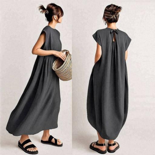 ワンピース フレンチスリーブ レディース 夏服 ロングワンピース