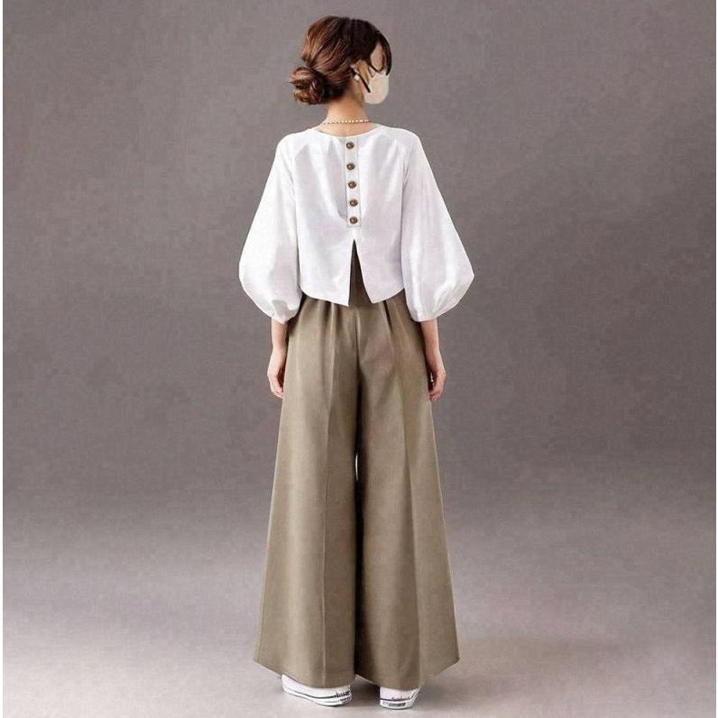 セットアップ レディース 夏 春服 トップス ブラウス ショート丈 プル