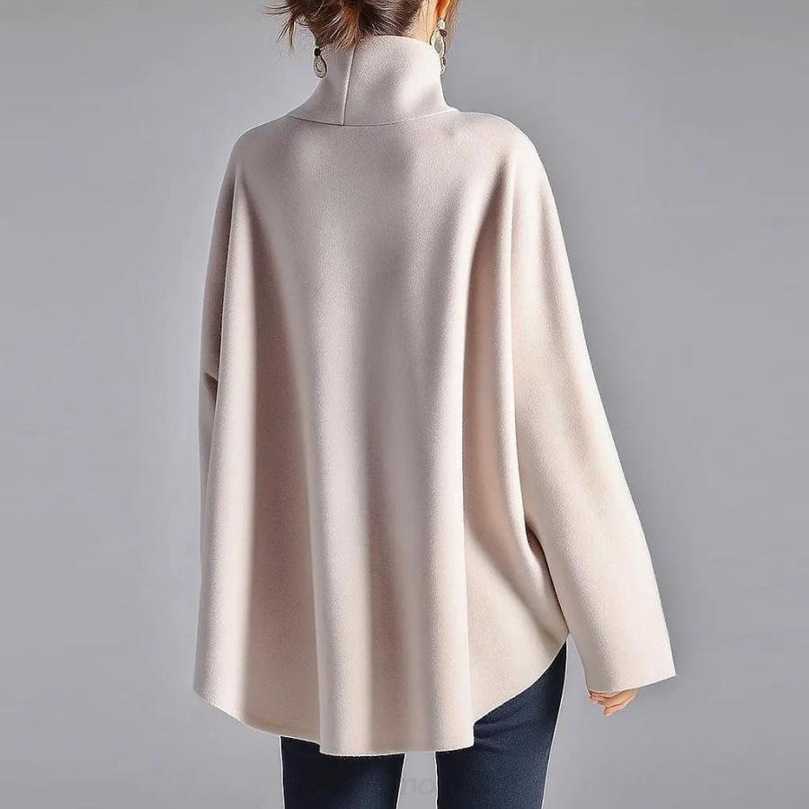 ✨美品✨モユル　カットソー　ドット　ハイネック　変形　ドルマンスリーブ　近年 トップスレディース秋冬 プルオーバー ドルマンスリーブ ハイネック