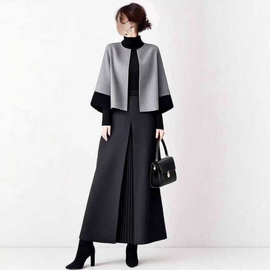 H4606◾️ヴァレンティノローマ カシミア100％ スカートセットアップ