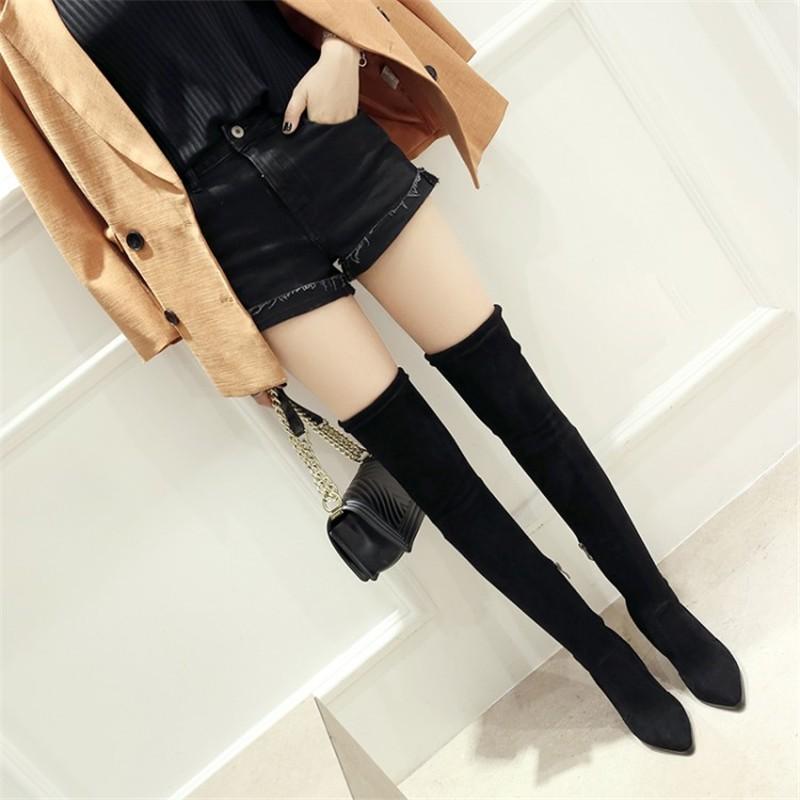 ニーハイブーツ 大きいサイズ 歩きやすい 履き口 ハイヒールブーツ ジョッキーブーツ 太ヒール 筒周り 22cm 26 5cm 冬 美脚 長靴 防寒 ブーツ 疲れない Dgtx アジアンストア 通販 Yahoo ショッピング