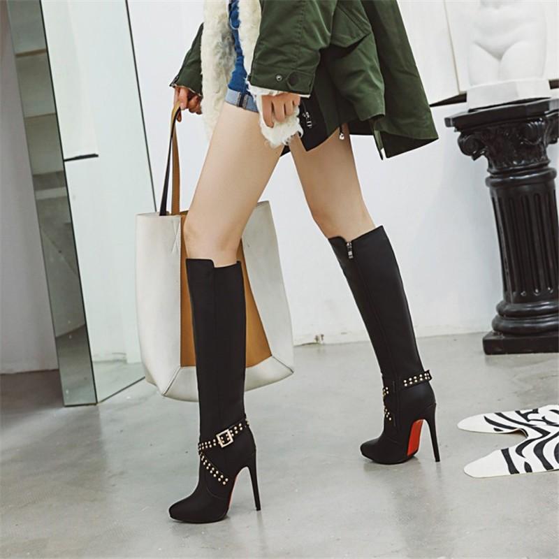 ロングブーツ 22cm〜26.5cm 防寒ブーツ シューズ 大きいサイズ