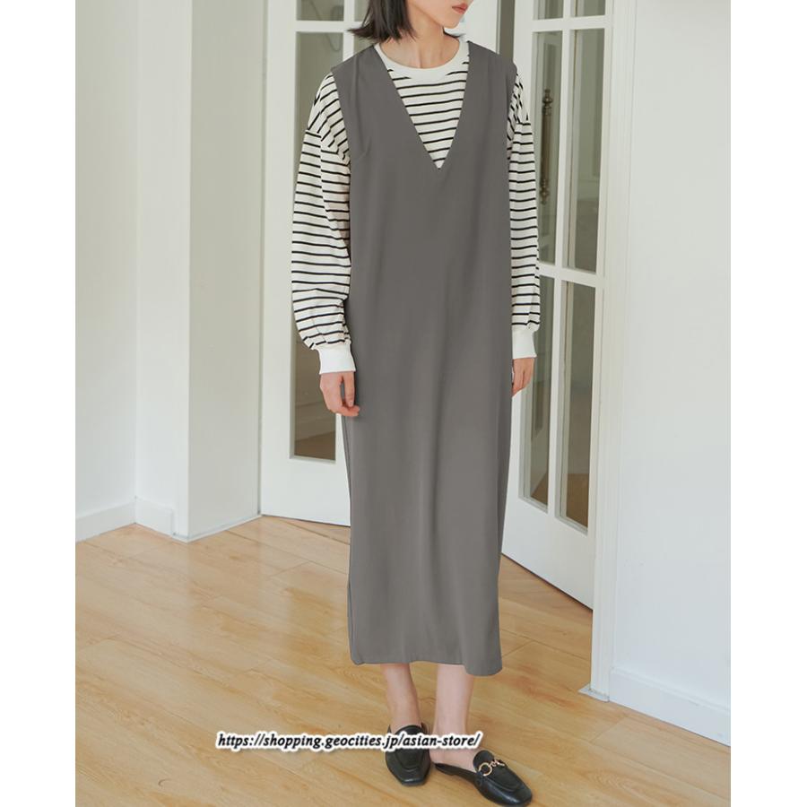 美品 マムエモア 切り替えジャンパースカート ノースリーブ