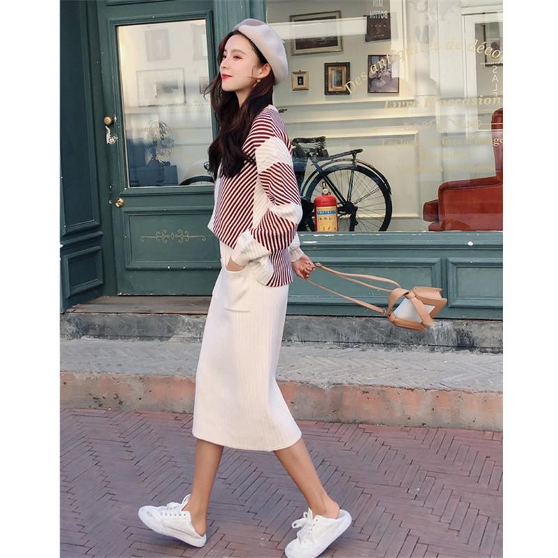 ニットセーター ロングスカート セットアップ 秋冬 レディース タイトスカート 丸首 ニットソー 新品 長袖セーター ニットトップス ニットスカート 着やせ Y1907kf081 アジアンストア 通販 Yahoo ショッピング