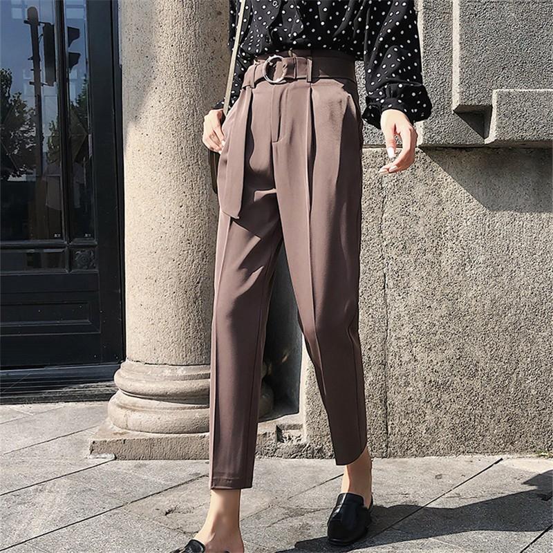 テーパードパンツ 秋冬 大きいサイズ レディース ストレートパンツ 九分丈ズボン スラックス ボトムス チノパン 通学通勤 送料無料 ゆったり オシャレ Y1907kf086 アジアンストア 通販 Yahoo ショッピング
