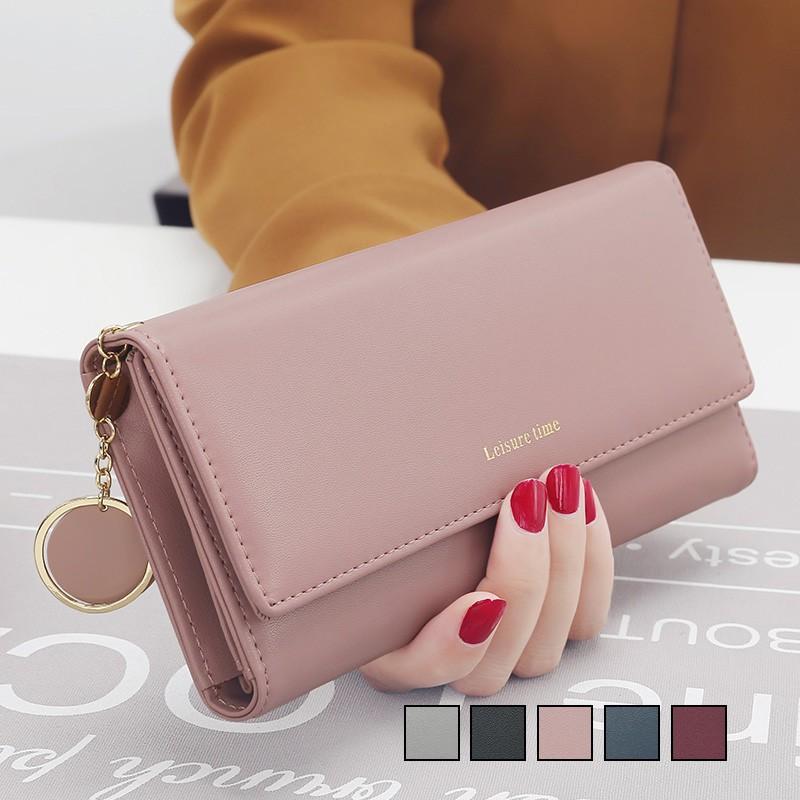 ロングウォレット 長財布 さいふ 財布 ウォレット 女性用 小銭入れ 使いやすい レザー革 カード入れ 韓国風 ポーチ レディースさいふ プレゼント 誕生日 Y19b07b210 アジアンストア 通販 Yahoo ショッピング