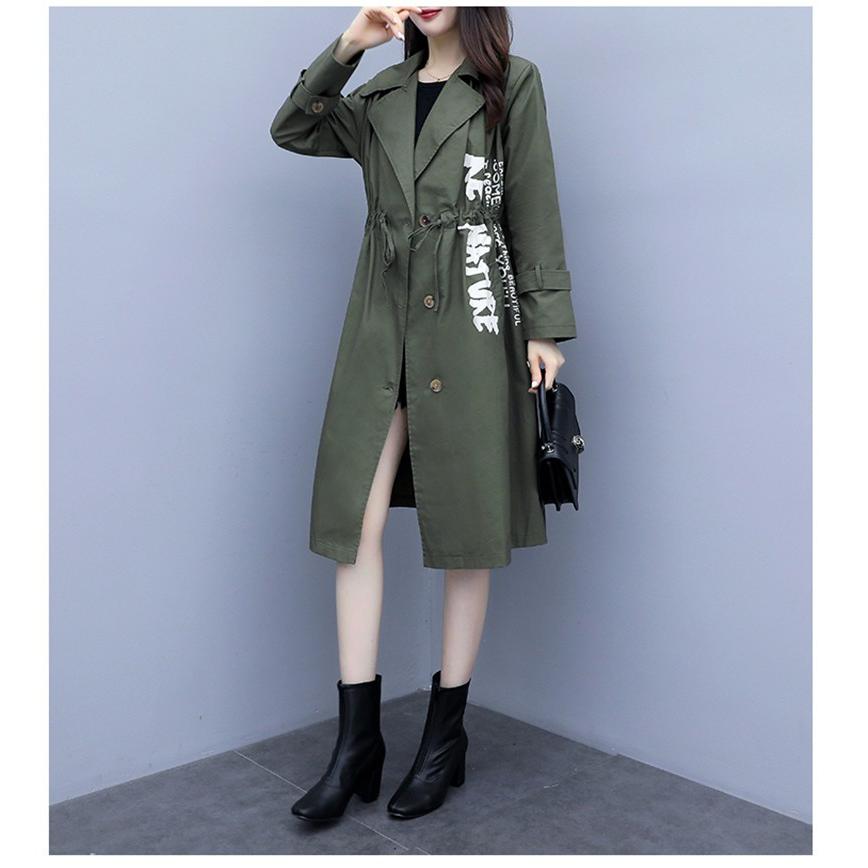 チェスターコート 大きいサイズ コート レディース アウター 膝丈コート チェスター プリントコート ウエストリボン 代30代40代50代 送料無料 着痩せ Y19fy08x004 アジアンストア 通販 Yahoo ショッピング