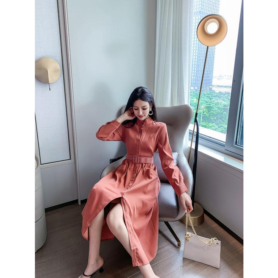 ワンピース レディース ロングワンピース ミモレワンピース ハイウエスト 体型カバー お呼ばれ 長袖 Aラインワンピ ビジネス Smlxl リゾート オフィス Y19lyq08x006 アジアンストア 通販 Yahoo ショッピング