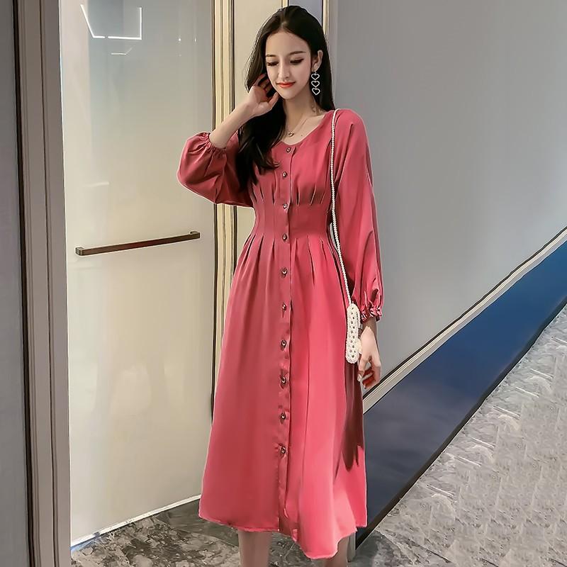 ワンピース 秋服 レディース 膝丈ワンピース 上品 ワンピ 大きいサイズ ハイウエスト ｖネック フレアワンピース 体型カバー お呼ばれ 長袖 Aライン ワンピース Y19lyq08x011 アジアンストア 通販 Yahoo ショッピング