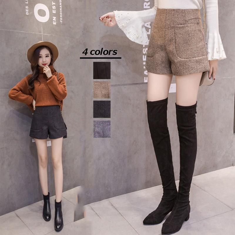ショートパンツ レディース 秋物 無地 可愛い パンツ ボトムス 秋冬 女っぽい 大人 代30代 ショート丈 40代50代 Y19x07bn052aa アジアンストア 通販 Yahoo ショッピング