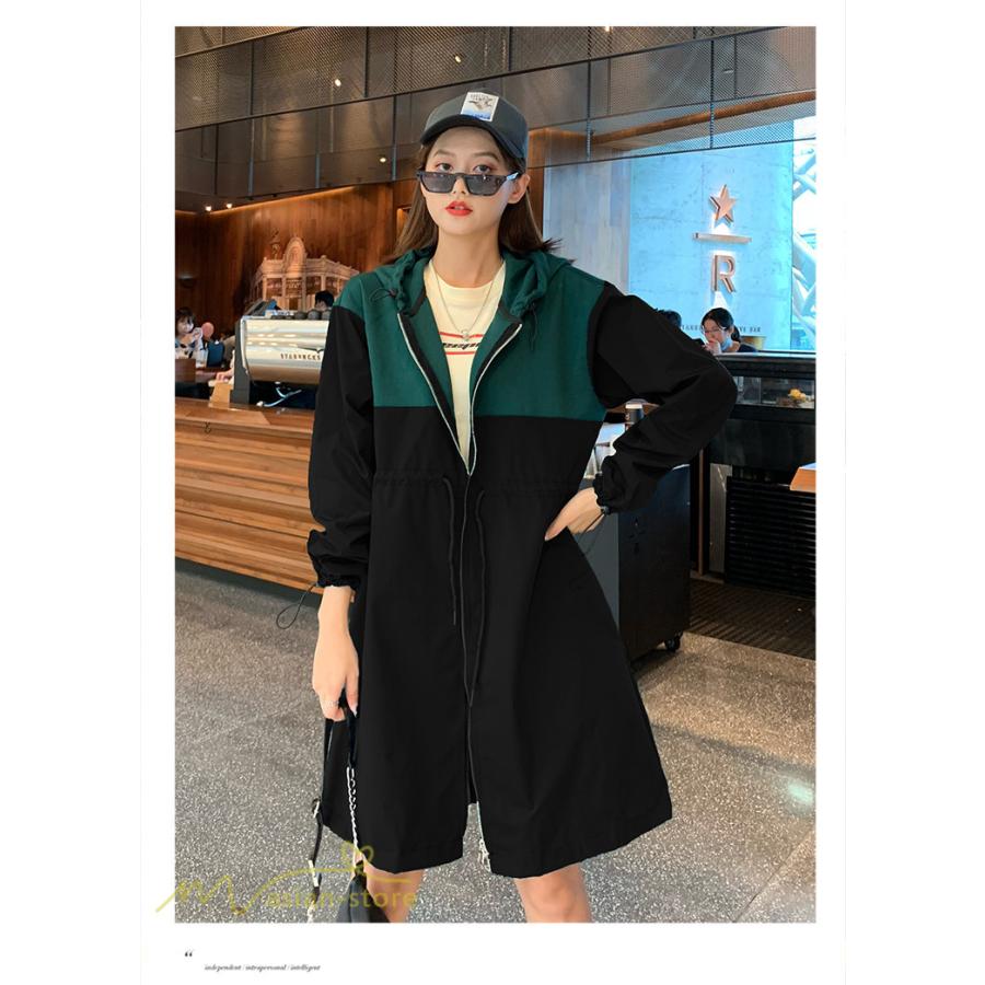 トレンチコート レディース スプリングコート チェスターコート ロング丈 アウター ジャケット 人気 春秋 韓国風 通勤通学 上品 おしゃれ ゆったり フード付き Y10wt162 アジアンストア 通販 Yahoo ショッピング