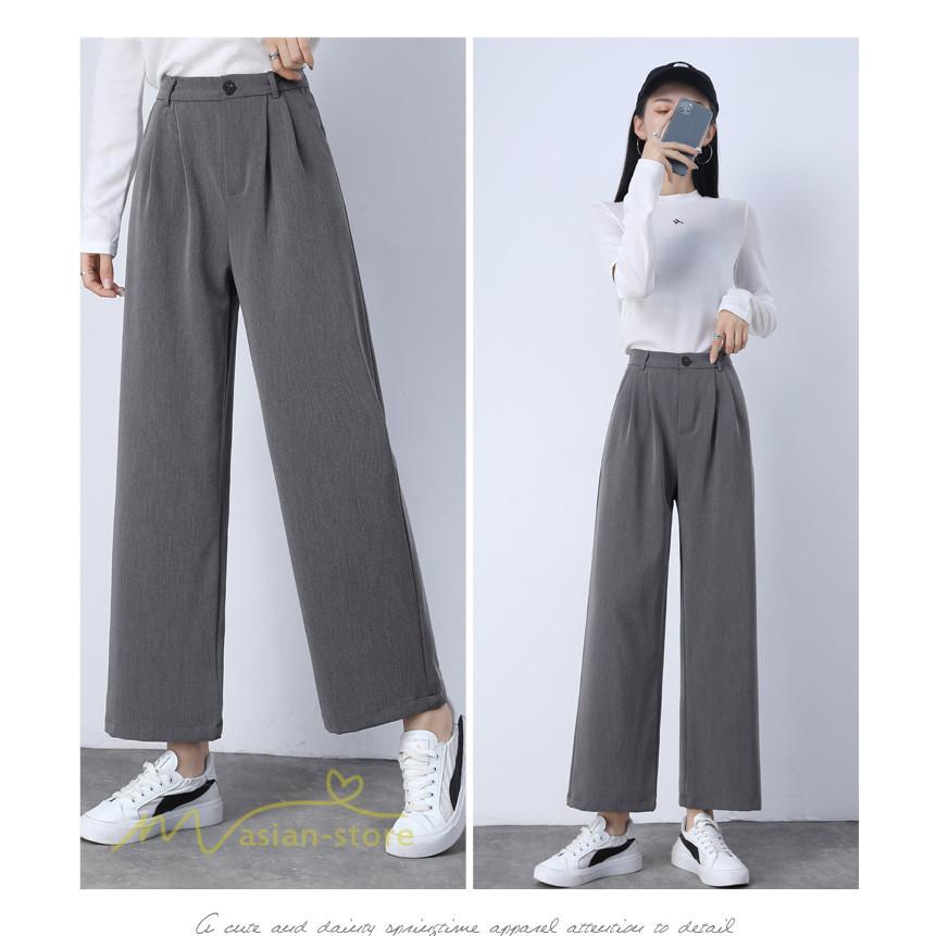 ガウチョパンツ ゆったり ワイドパンツ ウエスト後ろゴム ロングパンツ ハイウエストパンツ ストレートパンツ ビジネスカジュアルパンツ 体型カバー 通勤通学 Yckz091 アジアンストア 通販 Yahoo ショッピング