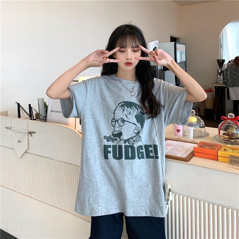 大きいサイズtシャツ ロングtシャツ ゆったりtシャツ ビッグtシャツ レディーストップス 上着 カジュアル 可愛い プリント おしゃれ コットン 綿 春夏 Yharuk409 アジアンストア 通販 Yahoo ショッピング