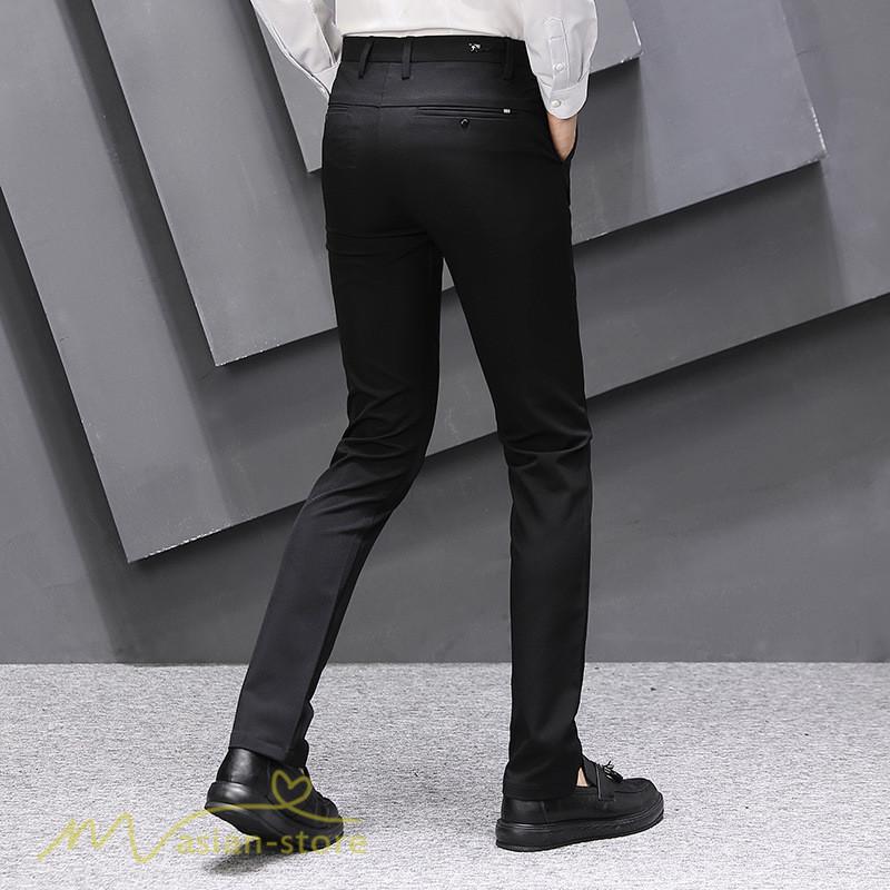 ビジネスパンツ メンズ 夏新作 薄手 柔らか ストレッチ メンズパンツ フォーマル オフィス スリム スキニー ビジネスカジュアルパンツ 紳士 おしゃれ 韓国風 Ykznz121 アジアンストア 通販 Yahoo ショッピング