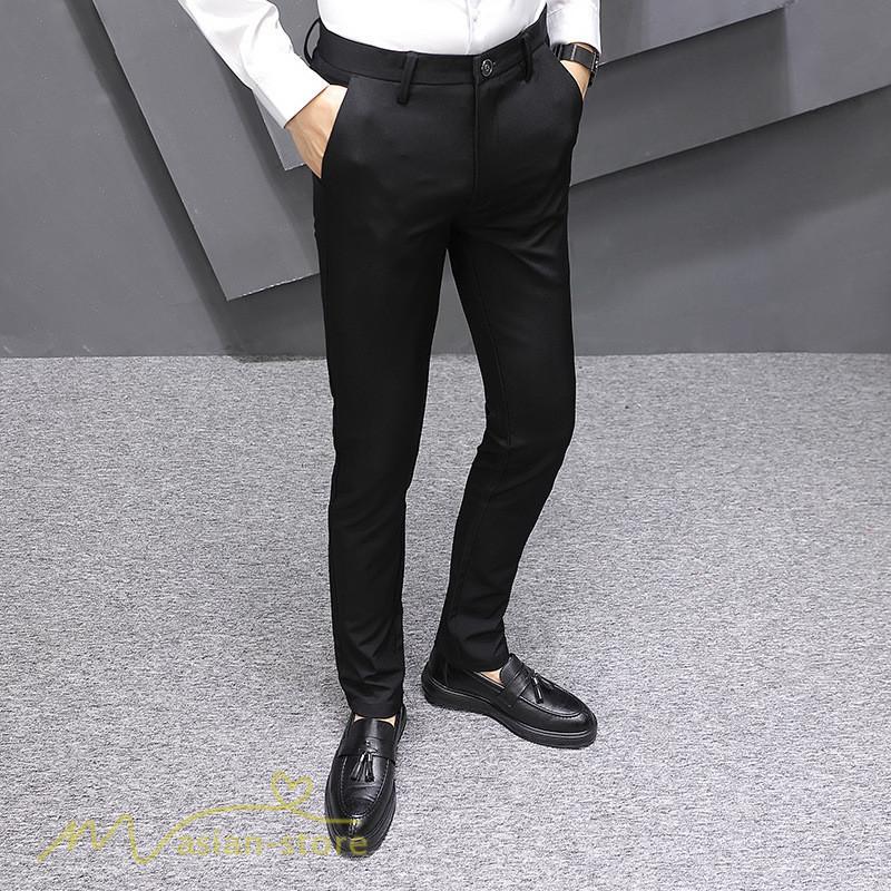 ビジネスパンツ メンズ 夏新作 薄手 柔らか ストレッチ メンズパンツ フォーマル オフィス スリム スキニー ビジネスカジュアルパンツ 紳士 おしゃれ 韓国風 Ykznz121 アジアンストア 通販 Yahoo ショッピング