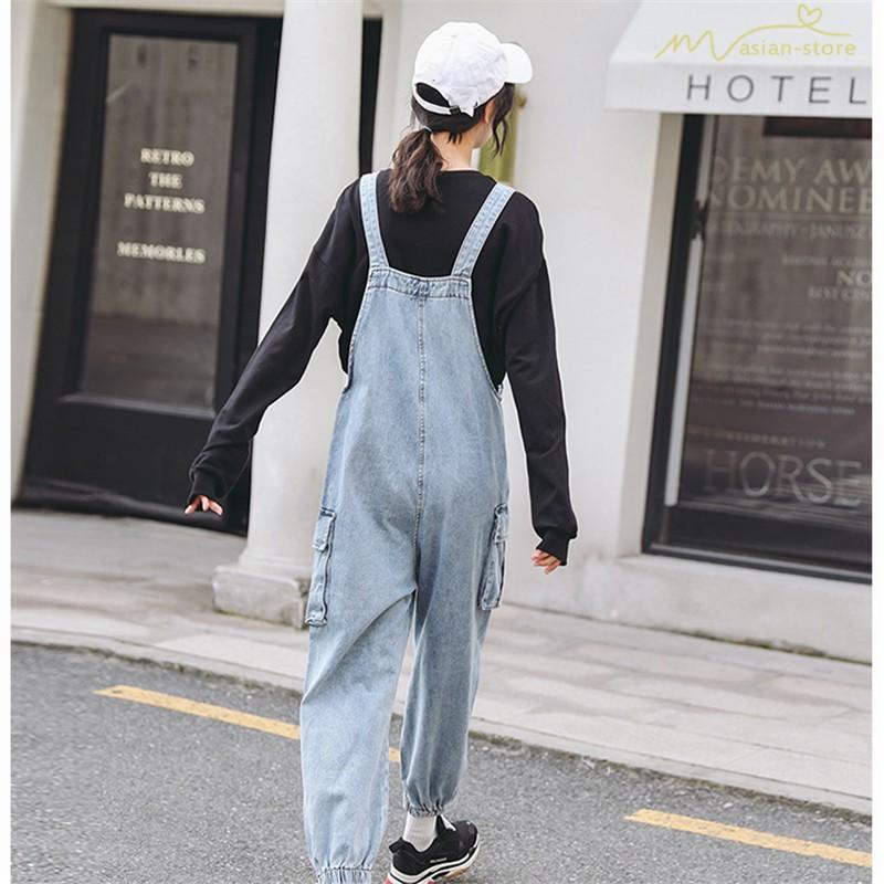 オーバーオール サロペット デニム オールインワン ダメージ加工 ポケット付き 韓国風 体型カバー ストレートパンツ ゆったり カジュアルパンツ ジーンズ Ysyunka317 アジアンストア 通販 Yahoo ショッピング