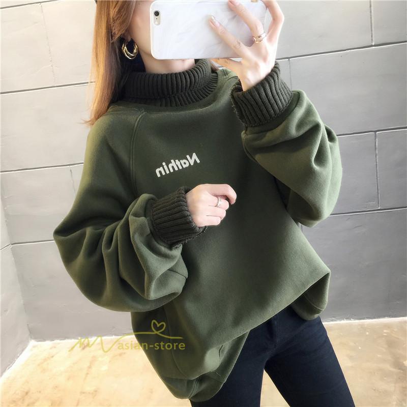 裏起毛 トップス トレーナー レディース タートルネック ニットトレーナー プルオーバー 大きめ 可愛い もこもこ ゆったり 体型カバー おしゃれ 大きいサイズ Yxwz アジアンストア 通販 Yahoo ショッピング