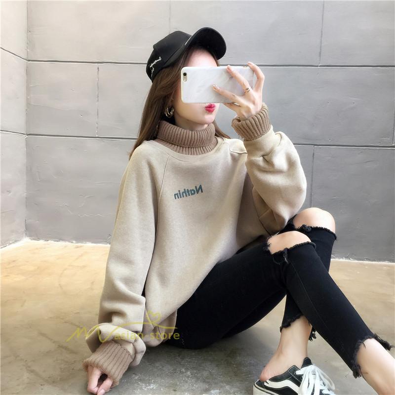 裏起毛 トップス トレーナー レディース タートルネック ニットトレーナー プルオーバー 大きめ 可愛い もこもこ ゆったり 体型カバー おしゃれ 大きいサイズ Yxwz アジアンストア 通販 Yahoo ショッピング