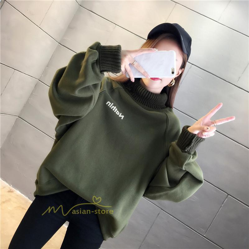 裏起毛 トップス トレーナー レディース タートルネック ニットトレーナー プルオーバー 大きめ 可愛い もこもこ ゆったり 体型カバー おしゃれ 大きいサイズ Yxwz アジアンストア 通販 Yahoo ショッピング