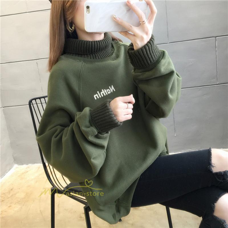 裏起毛 トップス トレーナー レディース タートルネック ニットトレーナー プルオーバー 大きめ 可愛い もこもこ ゆったり 体型カバー おしゃれ 大きいサイズ Yxwz アジアンストア 通販 Yahoo ショッピング