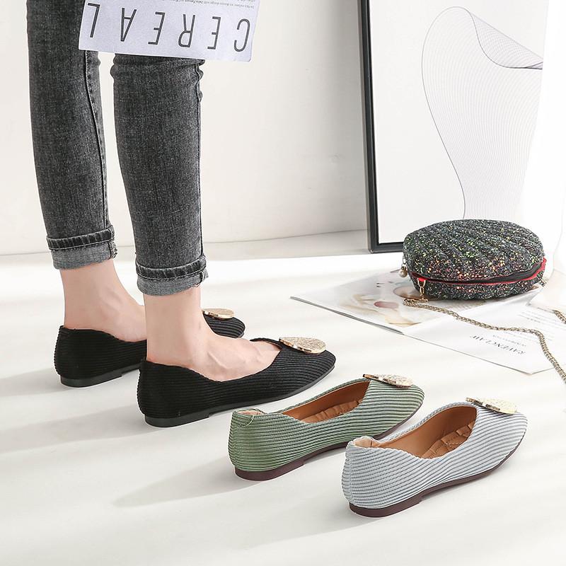 レディースパンプススリッポン ローヒールパンプス 小さいサイズ 大きいサイズ スクエアートゥ靴 シューズ 楽チン 履きやすい 歩きやすい 21 5cm 26 5cm Yxz アジアンストア 通販 Yahoo ショッピング