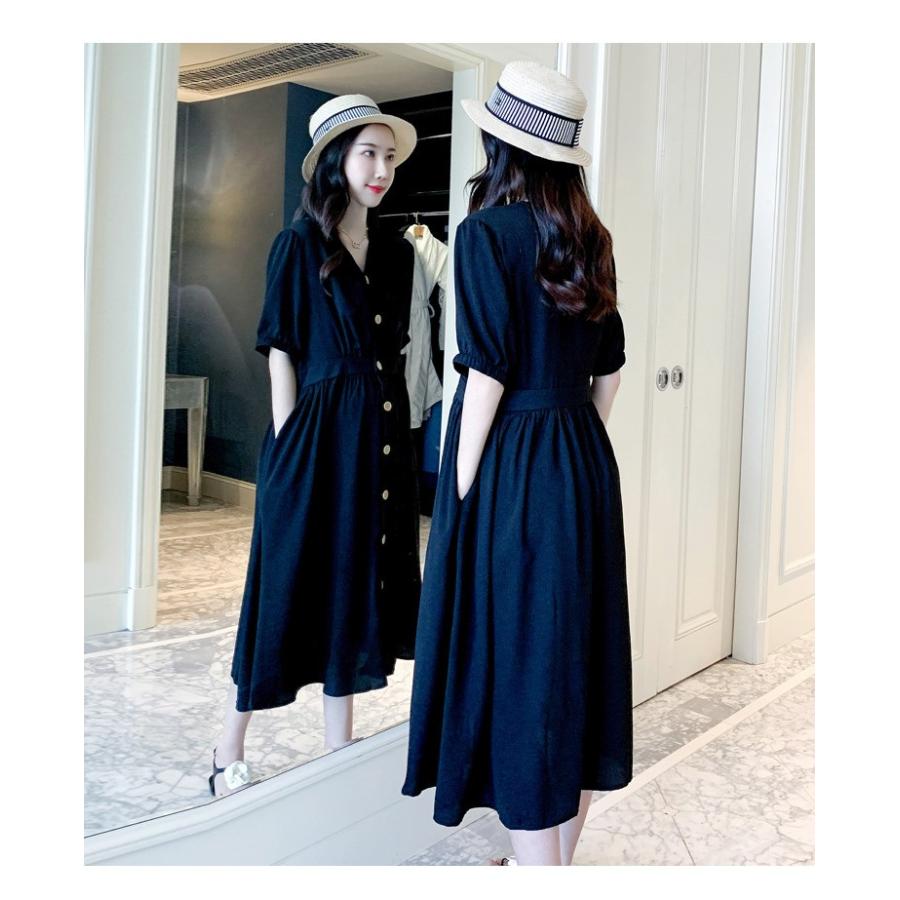 マタニティワンピース レディースフレアロングワンピ マタニティウェア 産前産後 M L Xl Xxl ゆったり 妊婦服 マタニティ服 可愛い ママ ブラック レッド 上品 Yyfmm アジアンストア 通販 Yahoo ショッピング