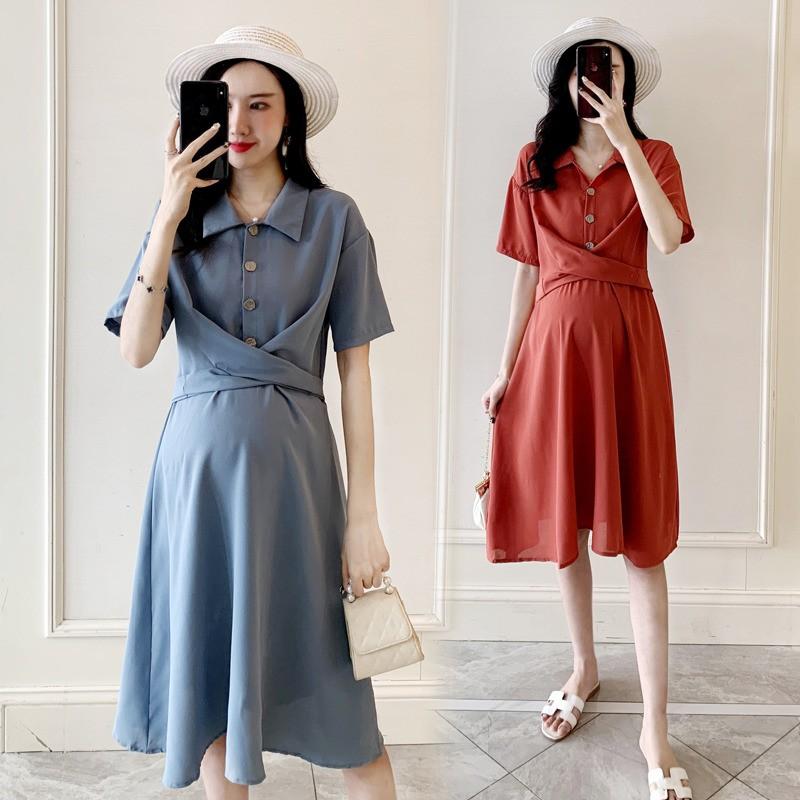 マタニティワンピース レディースフレアロングワンピ マタニティウェア 産前産後 M L Xl Xxl ゆったり 妊婦服 マタニティ服 可愛い ママ ウエストリボン付き Yyfmm アジアンストア 通販 Yahoo ショッピング