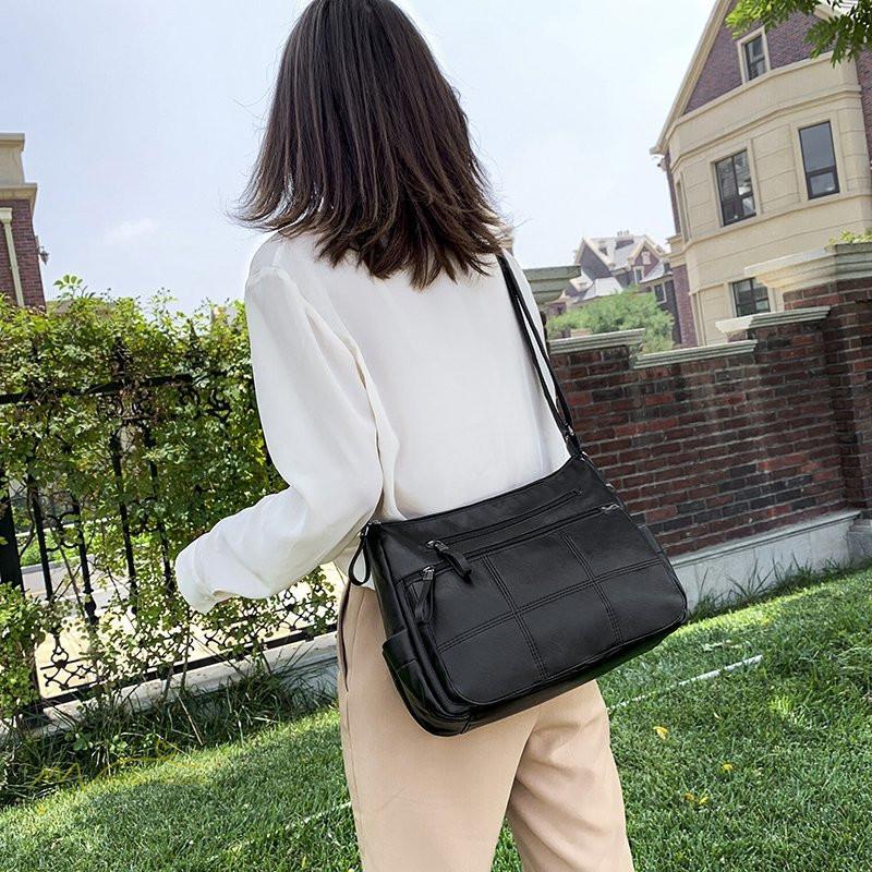 ショルダーバッグ レディース 斜めがけ バッグ レディースバッグ 50代 40代 30代 大容量 レザー 収納たっぷり 便利 ママバッグ 肩掛け 手持ち 大きめ 多機能 Ynsb アジアンストア 通販 Yahoo ショッピング