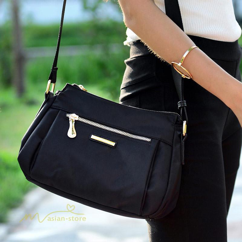 ショルダーバッグ レディース バッグ カバン 斜めがけ カジュアル 人気 肩掛け 鞄 ナイロン 無地 調整可能 軽量 シンプル ママバッグ ポシェット お出かけ 便利 Ynsb084 アジアンストア 通販 Yahoo ショッピング