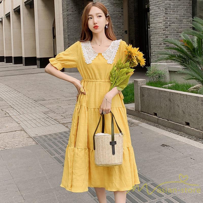 マタニティ ワンピース マキシ丈 ロング フレアワンピース マタニティ服 産前 産後 ママ服 可愛い 薄手 マタニティウェア 5分袖 ロング丈ワンピース Ycsiyao アジアンストア 通販 Yahoo ショッピング