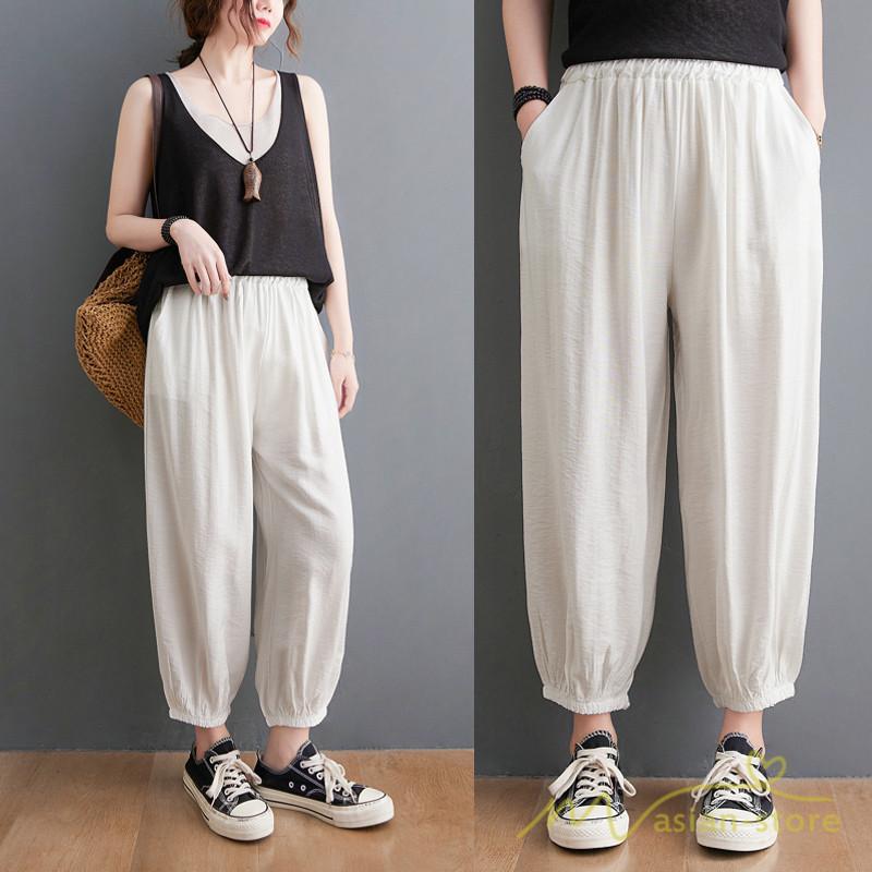 ワイドパンツ レディース 大きいサイズ テーパード パンツ イージーパンツ テーパードパンツ レディース ボトムス ズボン 夏服 美脚 ファッション おしゃれ Ycsiyao アジアンストア 通販 Yahoo ショッピング