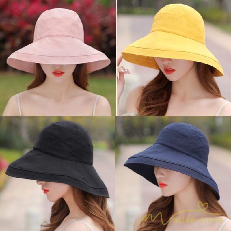 帽子 レディース 春 夏 Uv 遮光 折りたたみ 大きいサイズ Uvカット帽子 ひも つば広 頭 大きい 洗える 母の日 遮光 紫外線対策 日焼け対策 熱中症 自転車 小顔 Ycsiyao アジアンストア 通販 Yahoo ショッピング