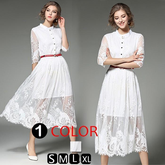 短納期ワンピース ドレス ロング丈ワンピ ス ロングドレス マキシ丈ワンピ パーティードレス 袖あり 総レース レースワンピ 結婚式 二次会 Ydowp アジアンストア 通販 Yahoo ショッピング