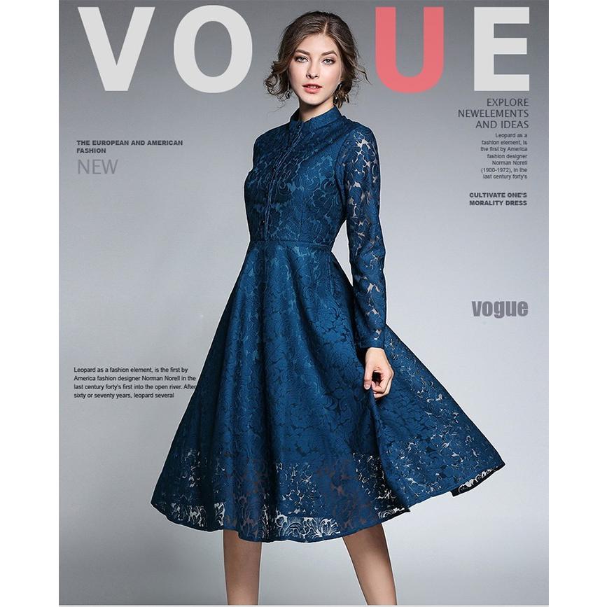 即日発送パーティードレスレースフレアワンピース ミモレワンピ 結婚式二次会 長袖総レース裏地あり 発表会フォーマル エレガント 上品 ダンス舞台服 Ydowp アジアンストア 通販 Yahoo ショッピング