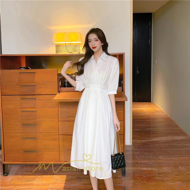 ワンピース レディース 夏 シンプル 無地 大人 マキシ丈 涼しい 通勤着 ロングワンピース 二次会 通勤 Ol 40代 着痩せ 代30代 フォーマル 仕事用 カジュアル Ygjiayi アジアンストア 通販 Yahoo ショッピング