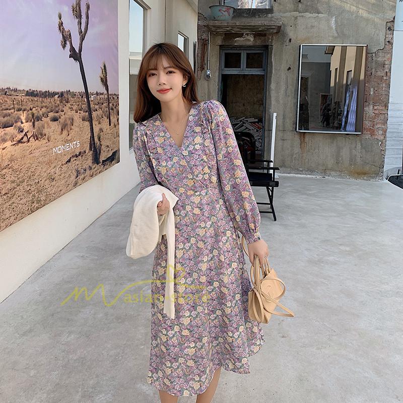 ロングワンピース 春 秋 レディース ワンピース Aライン 着痩せ ミモレ丈 きれいめ 無地 上品 大人 通勤 Ol 二次会 エレガント 春コーデ 30代 40代 花柄 22 Ygjiayi アジアンストア 通販 Yahoo ショッピング