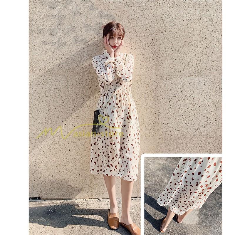 ワンピース リゾートワンピ 半袖 夏物 柄ワンピース 小花柄 カジュアル Aライン ロング丈 スタンドネック Vネック 通勤 ハイウエスト ひざ丈 ウエストゴム Yhd アジアンストア 通販 Yahoo ショッピング