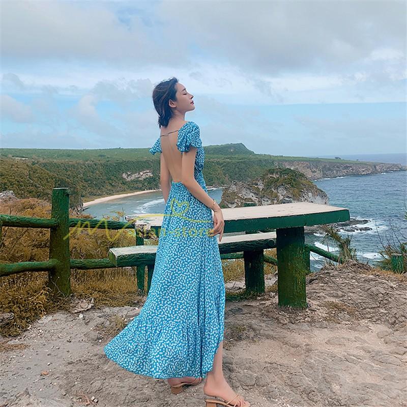 ワンピース マキシ丈 リゾートワンピ ビーチワンピ 不規則裾幅 ベアトップ レディース ハイウエスト カジュアル 夏物 半袖 柄ワンピース Vネック 着痩せ Yhd アジアンストア 通販 Yahoo ショッピング